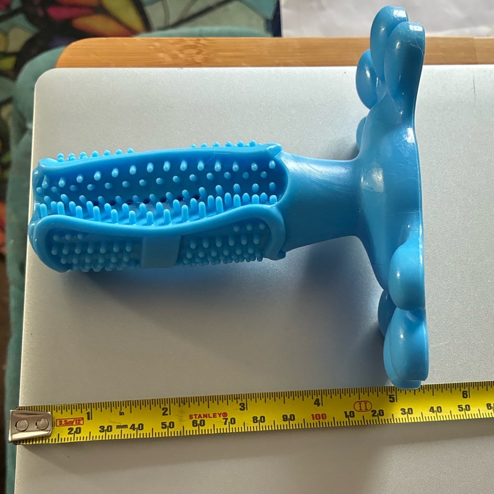 🩵 Blue Rubber Pet Delay Chew Toy - Picture 7 of 14